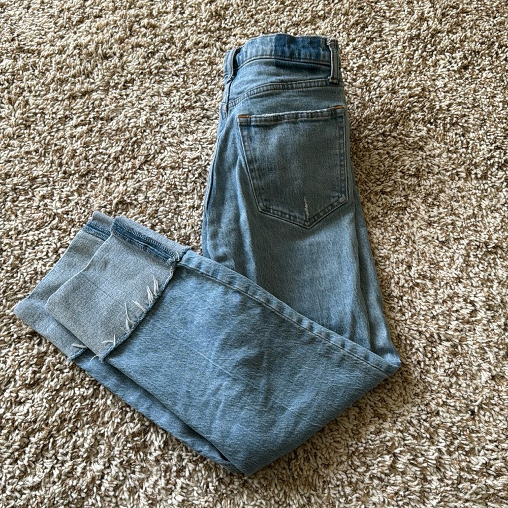 90s straight ultra high rise jeans